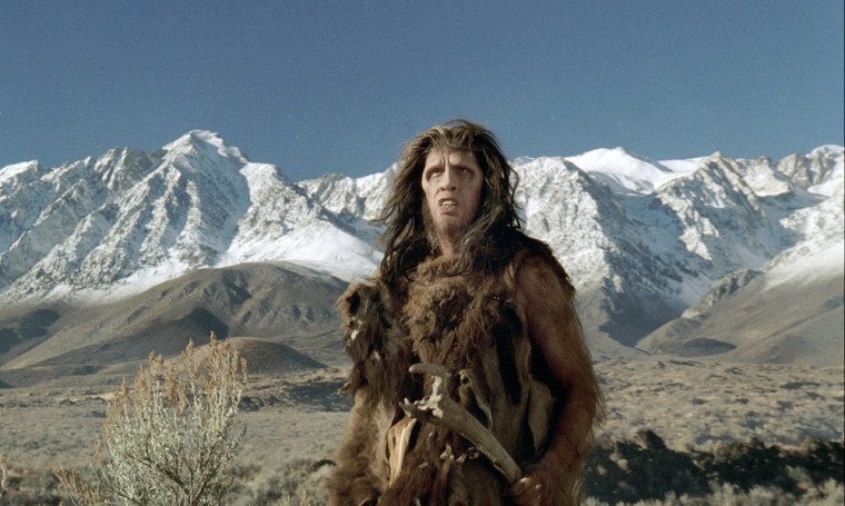 A caveman ponders his delivery options in this Super Bowl spot from FedEx.