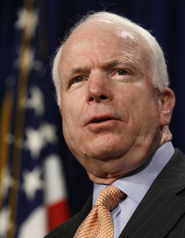 John McCain Holds Press Conference On Reform