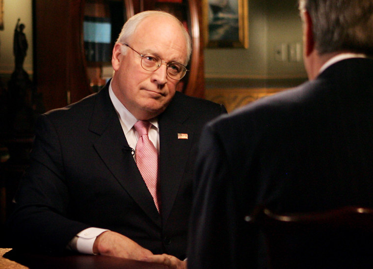 Vice President Dick Cheney talks with Brit Hume of Fox News Channel about the accidental shooting