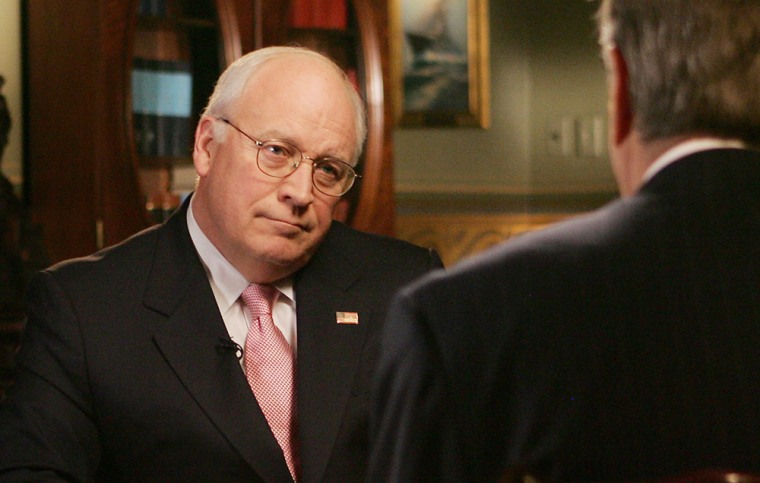 Vice President Dick Cheney talks with Brit Hume of Fox News Channel about the accidental shooting