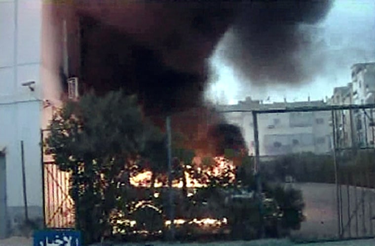 Car burns near Italian consulate in Libya's city of Benghazi