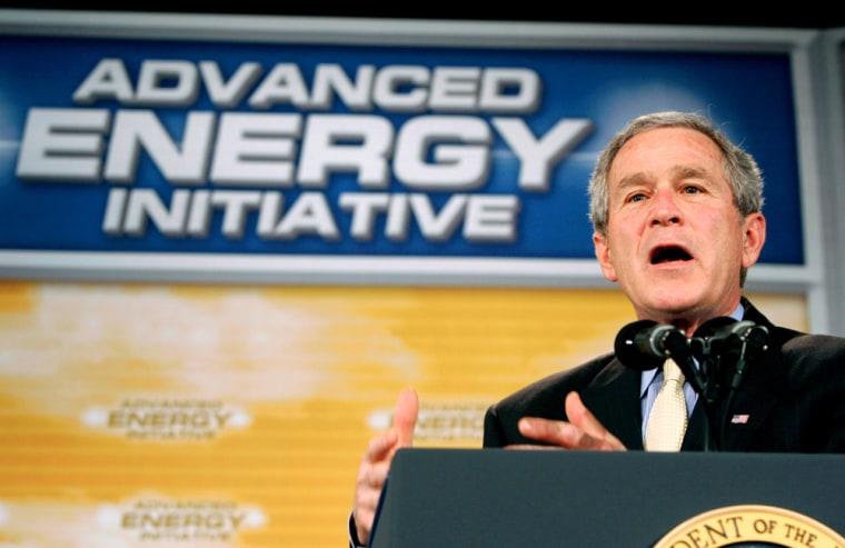 US President Bush speaks on new energy technology in Milwaukee