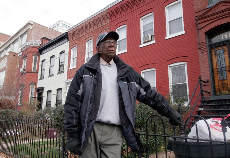 African-American homeowners like W. Norman Woods, 81, above, have spent decades living in the Washington neighborhood of Shaw, and now find themselves pondering whether to stay or cash in on their highly profitable properties. 