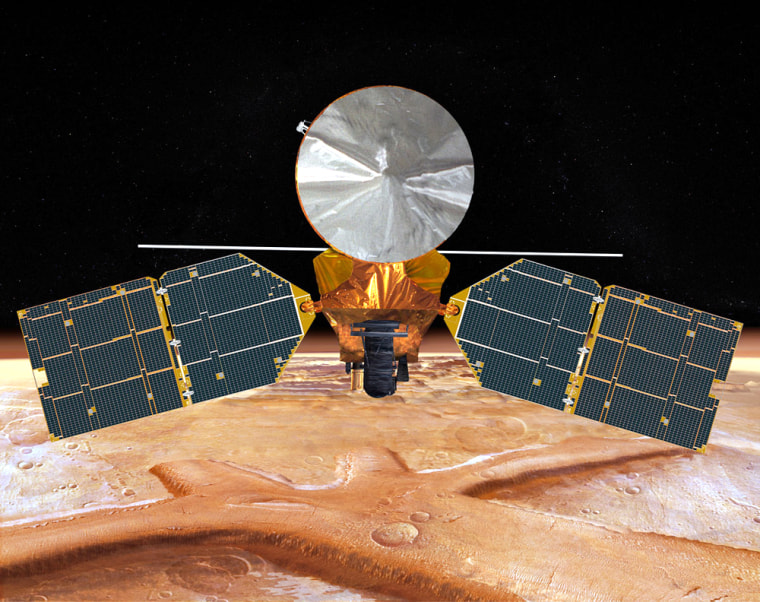 Mars Reconnaissance Orbiter, shown in this artist's conception, is ready for its science mission, NASA says.