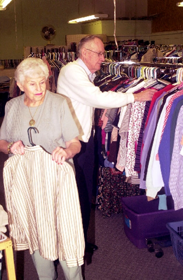 Energy-fueled growth in Rock Springs, Wyo., means more clients for Vern and Betty Peterson, who run a thrift store that helps people just getting on their feet.