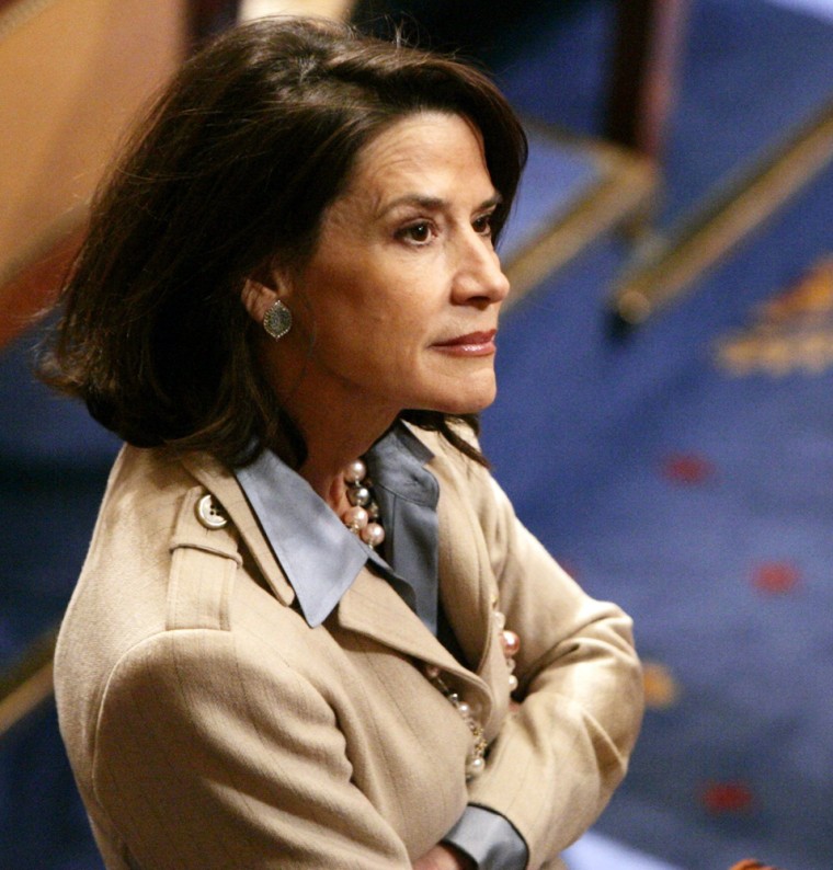 US Rep Katherine Harris waits for the arrival of Italy PM Berlusconi in Washington