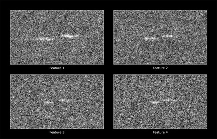 Close-up images of the four propeller-shaped gaps found within Saturn's A-ring.