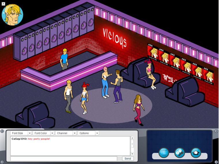 In this handout image from "Naughty America: The Game," a sceen from the game is shown.