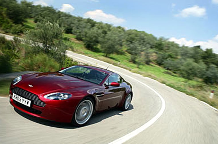 The Aston Martin V-8 Vantage coupe has a base price of $110,000.