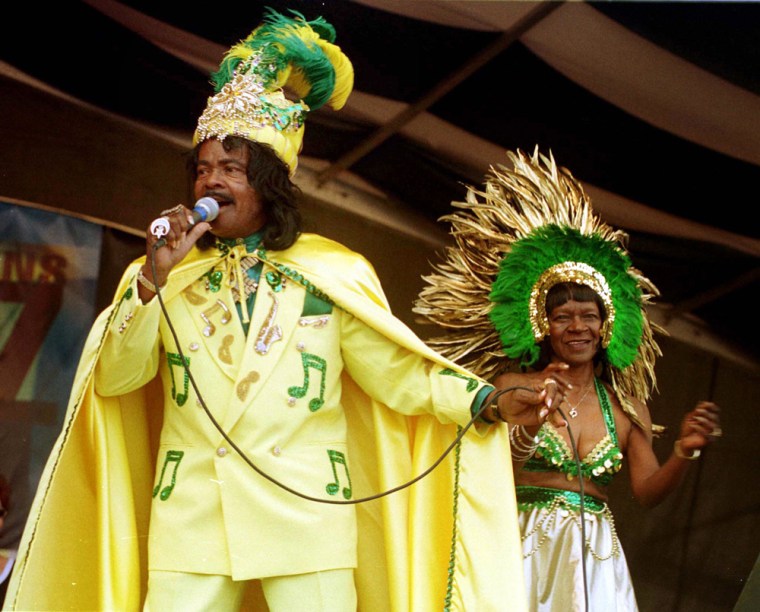 File photo of Ernie K-Doe performing in New Orleans