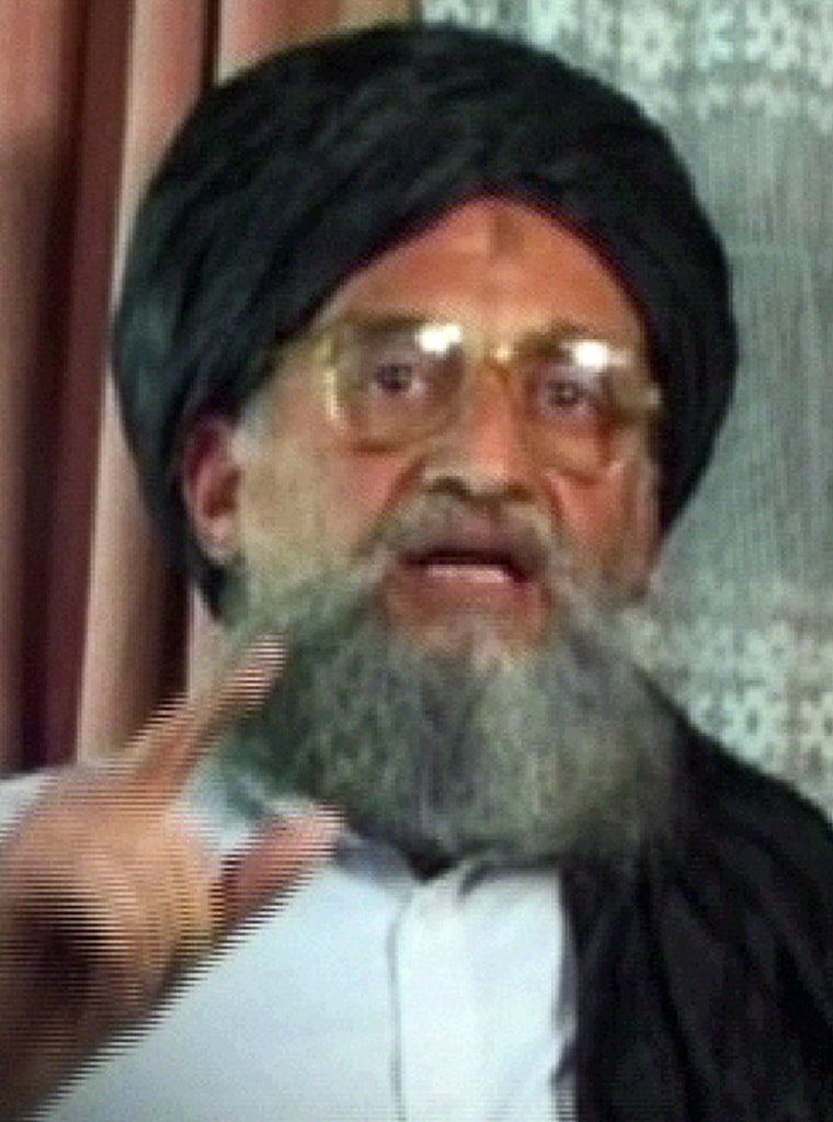 Al-Qaeda's number two Ayman al-Zawahiri