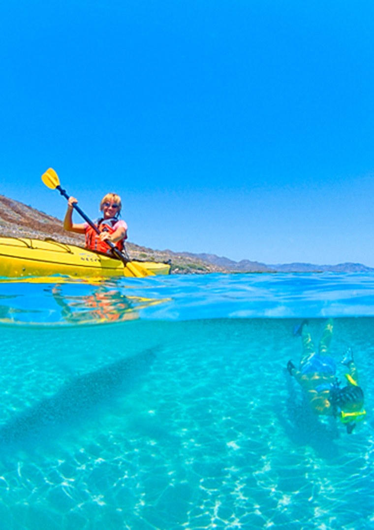 snorkeling and sea kayaking in emerald waters. MR