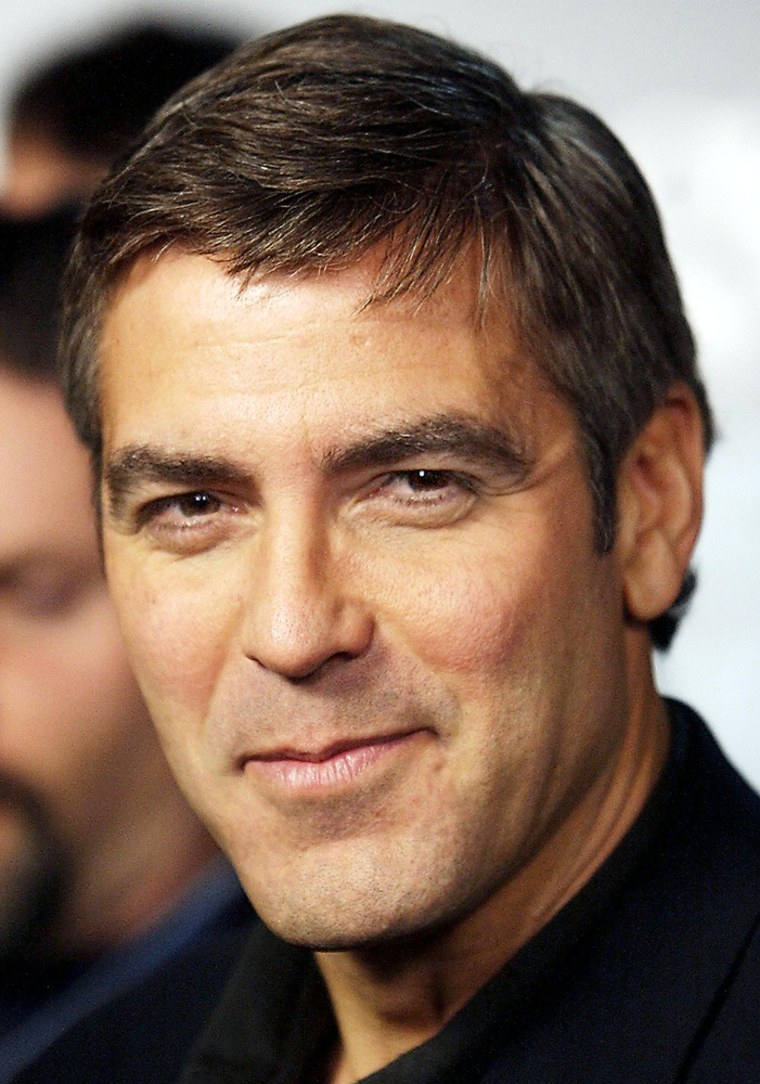 US actor George Clooney arrives at the premiere of