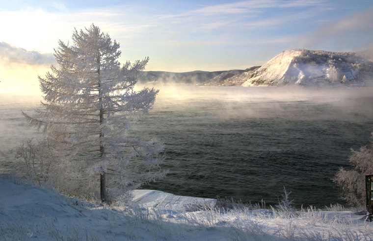 (FILES) A view of the Baikal lake taken