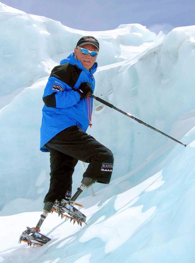 A photo taken 28 April on Mount Everest