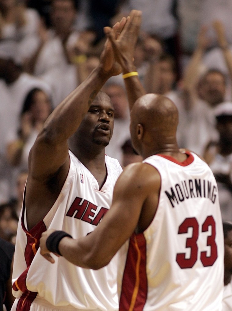 Alonzo Mourning, Shaquille O'Neal
