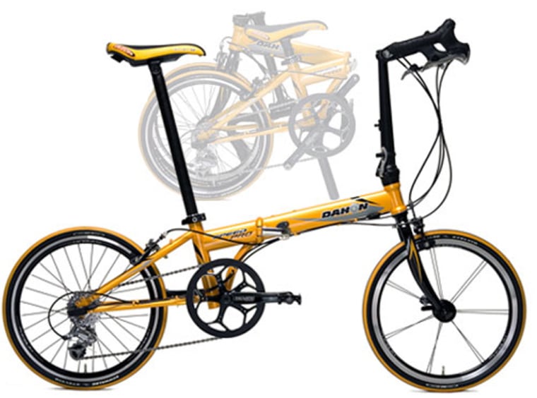 The Dahon Speed Pro TT was the fastest of folding bikes tested, though it has a bit of a bouncy ride.