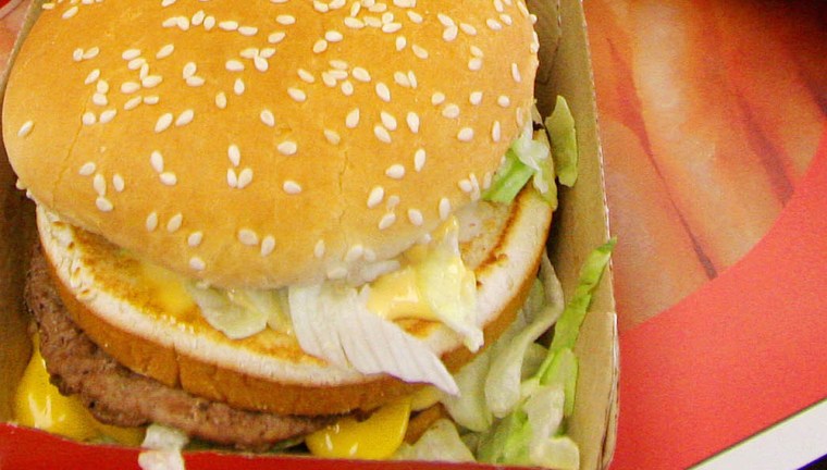 Author Eric Schlosser admits McDonald's Big Mac, shown here, tastes great, but he argues that such a meal is filled with chemicals.