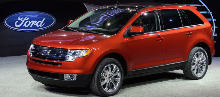 Ford Motor introduces the 2007 Ford Edge crossover vehicle at Detroit Auto Show in Michigan