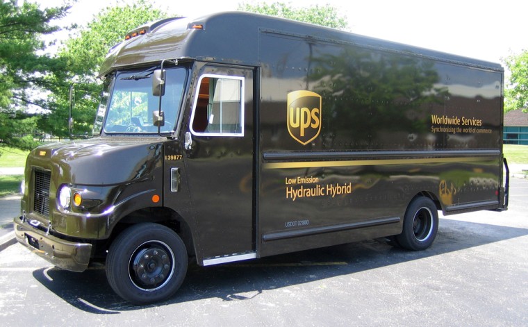 This UPS truck has a unique transmission, which the EPA says delivers 60-70 percent better fuel economy.