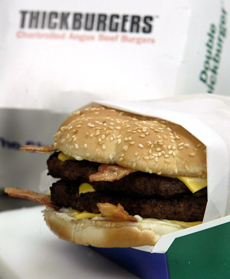 Hardee's turnaround has pivoted on the Thickburger. The fast-food chain's strategy has helped it cash in on young male customers who want burgers instead of Asian salads, said analyst Mark Smith.