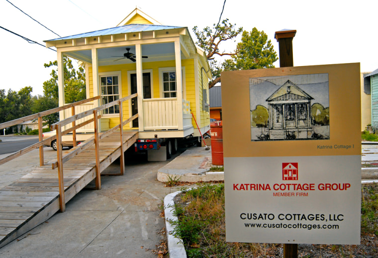 A "Katrina Cottage,"  in Ocean Springs, Miss. is the prototype on display as an example of an alternative to FEMA trailers. 