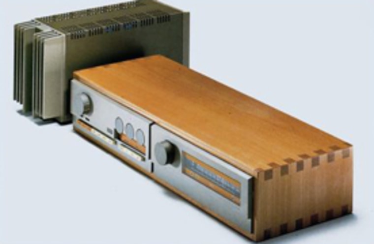 The venerable Quad 33 control amp and FM3 tuner in the foreground - and the 303 power amp toward the back.