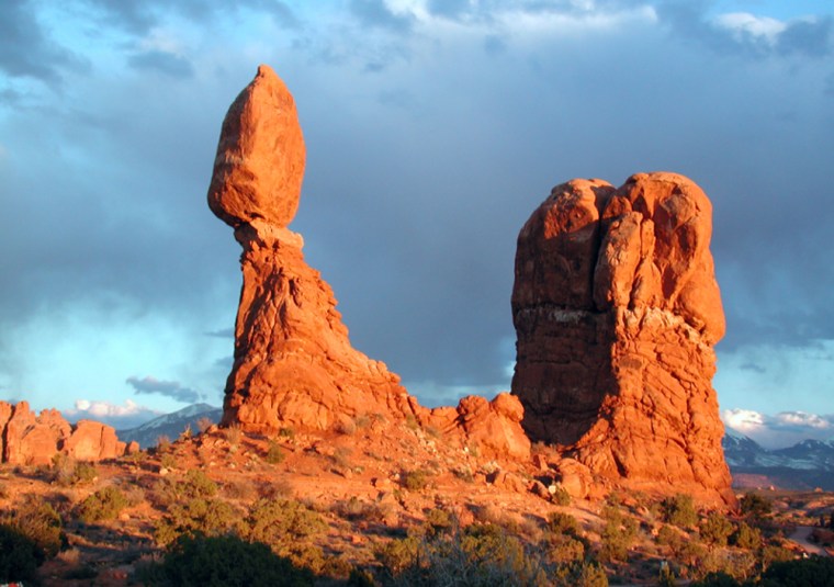Dramatic vistas like these are par for the course at Arches National Park, one of our favorite crowd-free national parks. 