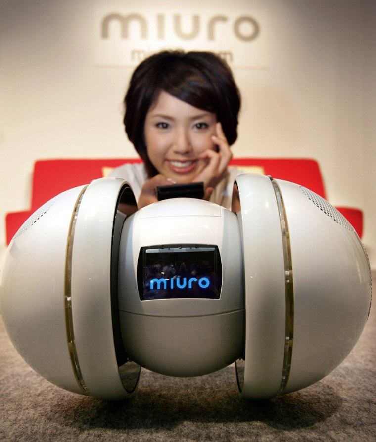 The new Japanese music robot Miuro, designed to turn an iPod music player into a scuttling boom box-on-wheels, will retail for $930.