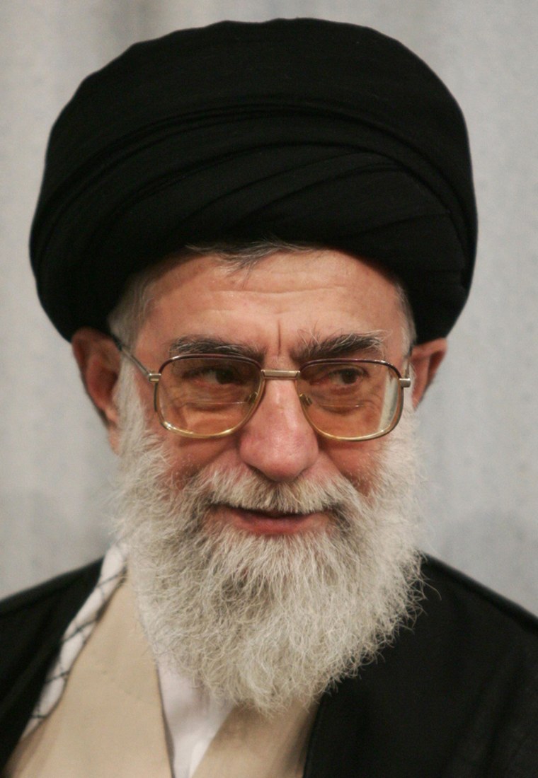 Iran's Supreme Leader Ayatollah Ali Khamenei attends official meeting with Iraq's Prime Minister Nuri al-Maliki in Tehran