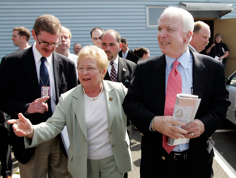 Nancy Johnson, John McCain