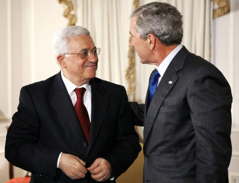 President Bush meets with Palestinian President Abbas in New York