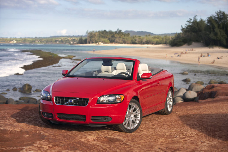 Convertibles like the Volvo C70, shown here, are popular again, with new, lower-priced hardtops offering both open-air delight of warm, sunny days and the snugness of regular cars in cold weather.