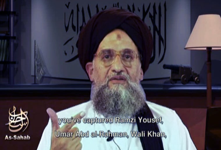 Ayman al-Zawahiri speaks in a video released Friday that included captioning in English.