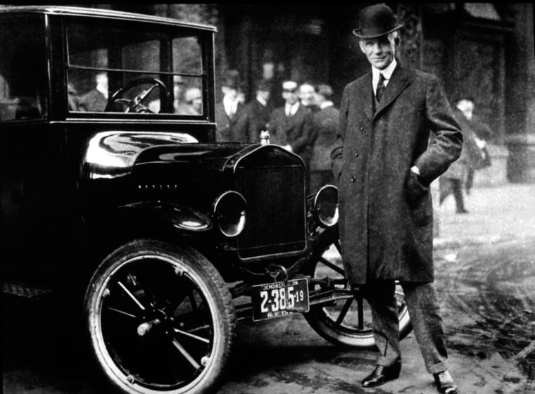 Henry Ford With His Model T