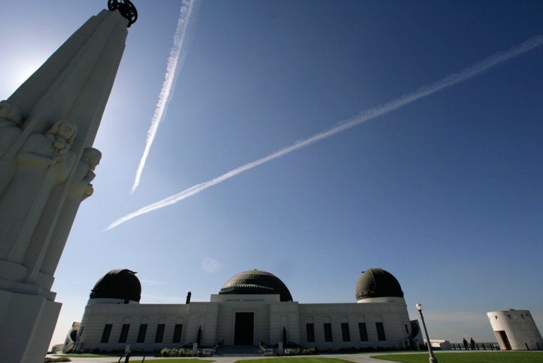 The newly renovated Griffith Observatory, located on Mount Hollywood in Los Angeles, Oct. 3.