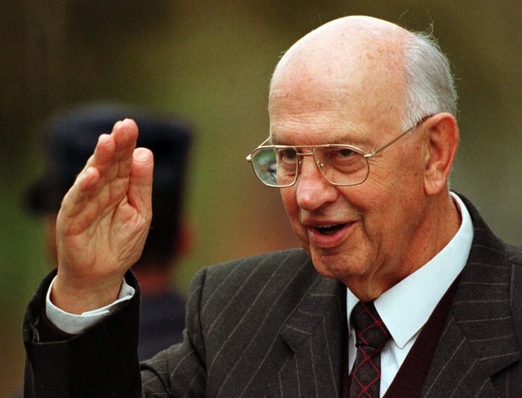 File photo of former South African President Botha arriving at court in George