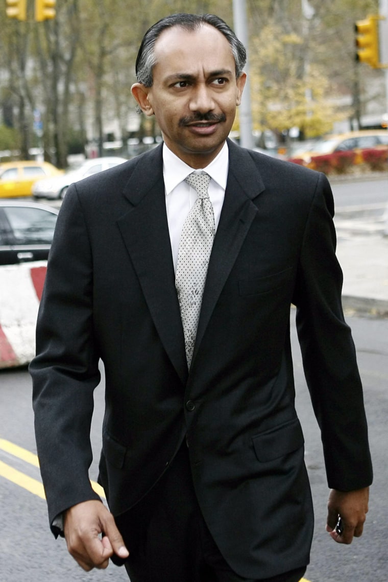 Former Computer Associated CEO Kumar arrives for his sentencing hearing at Brooklyn Federal Court in New York