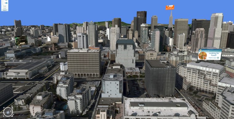 Microsoft Corp. has upgraded its online mapping service to include three-dimensional tours of 15 U.S. cities, including San Francisco, pictured here. 