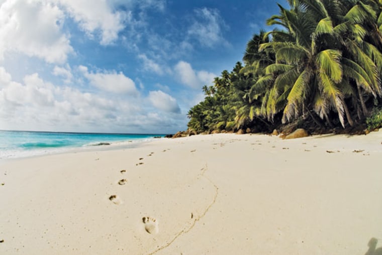 A Seychellean beach.