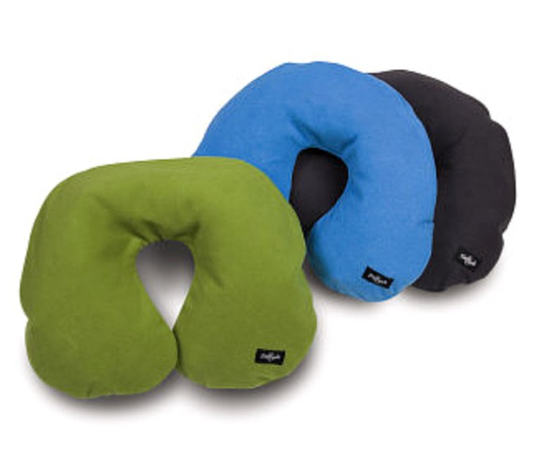A semicircular travel pillow is a great travel gift.