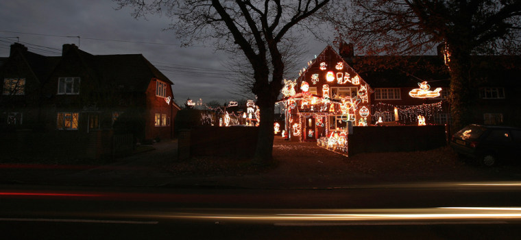 Christmas Decorations Displayed in Berkshire