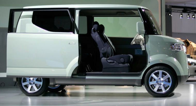 The Honda Step Bus, a new concept car, makes its world debut at the Los Angeles Auto Show