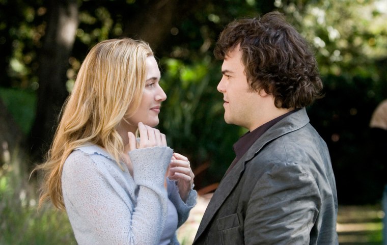 In this photo provided by Warner Bros. Entertainment, Iris (Kate Winslet) swaps homes for the holiday, only to meet a local guy (Jack Black) and fall in love in \"The Holiday.\"  (AP Photo/Warner Bros. Entertainment/Zade Rosenthal)