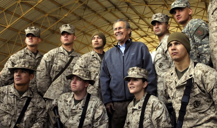 Rumsfeld Makes Surprise Visit to Iraq