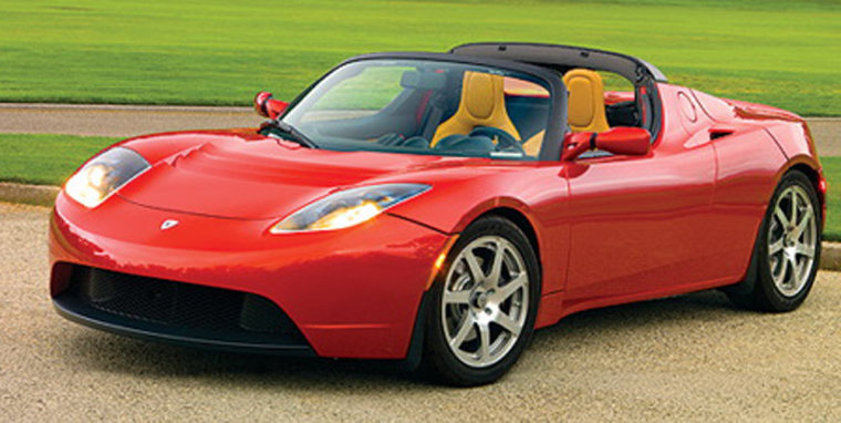 Among the best: The all-electric Telsa Roadster can hit 130 miles per hour and can travel 250 miles between charges.