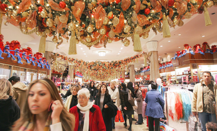 Shoppers Brave The Crowds On \"Black Friday\"
