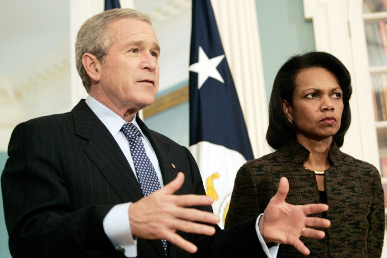 George W. Bush, Condoleezza Rice