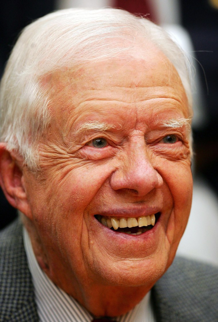 Former President Jimmy Carter Signs His New Book