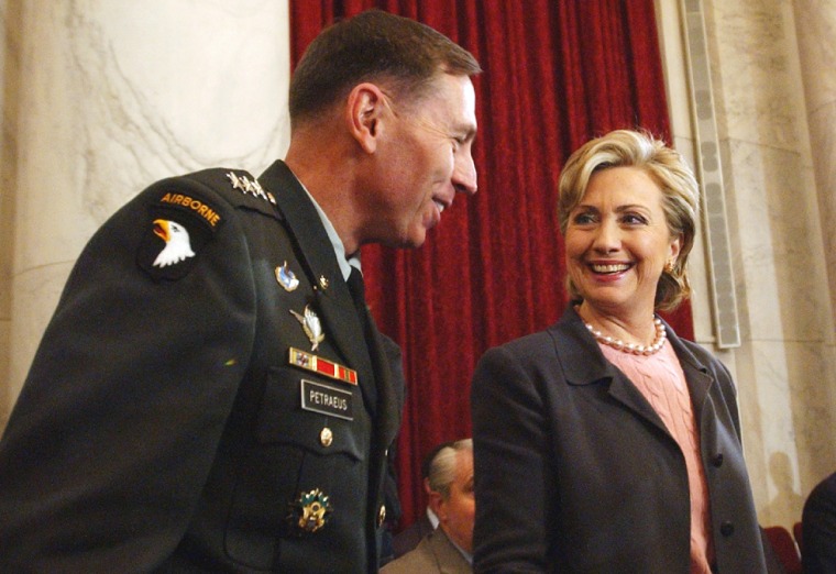 Hillary Rodham Clinton, David Petraeus